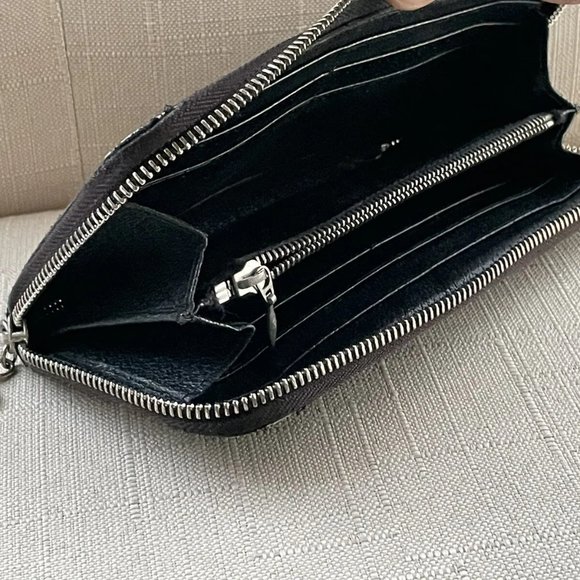 Bvlgari Women Clutch Wallet Wristlet Cardholder Purse Made Italy Read Desc - Picture 7 of 12